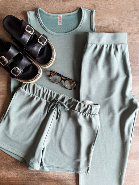 Laguna Cropped Pants - Green