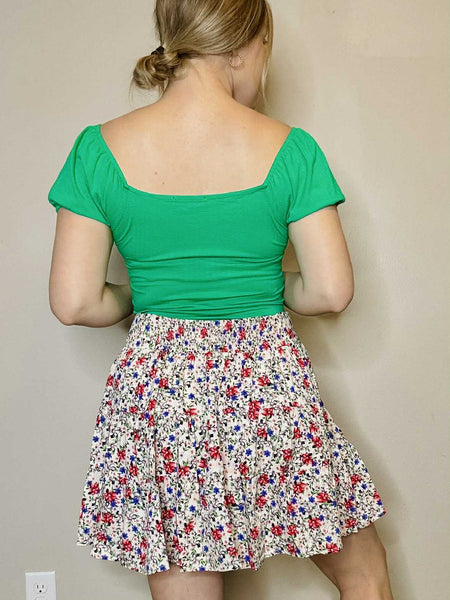 Elodie Crop Top - Green