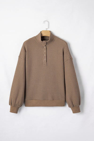 Arlowe Waffle Pullover - SIZE MEDIUM
