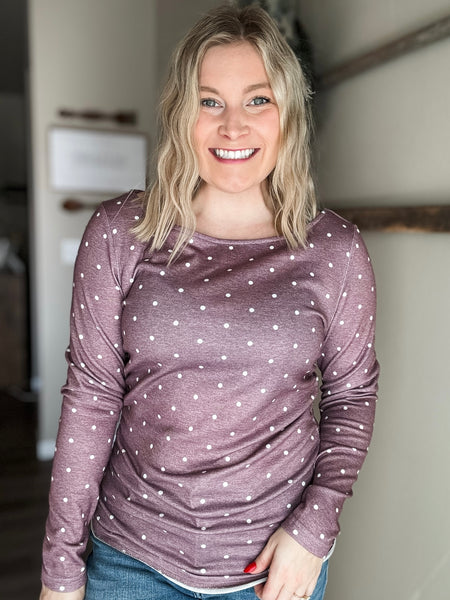 Shaley Polka Dot Top - SIZE MEDIUM