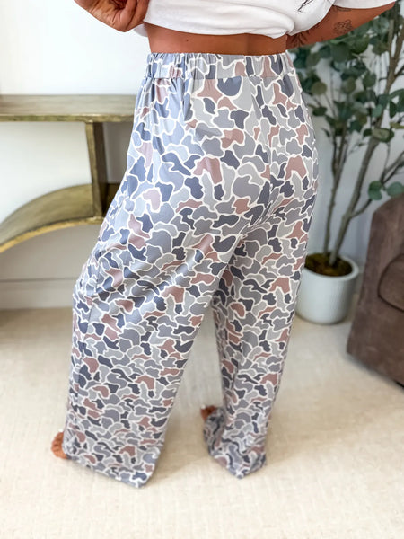 Eira Satin Bow Pajama Pants