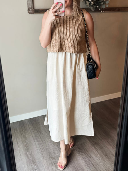 Myra Knit Top Layered Dress