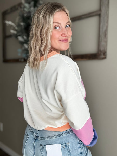 PREORDER Sweet Daydream Colorblock Pullover
