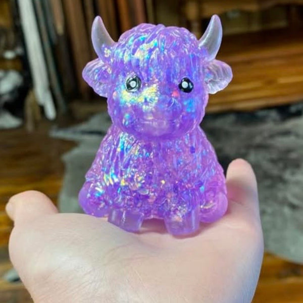 Highland Cow Squishy - Purple