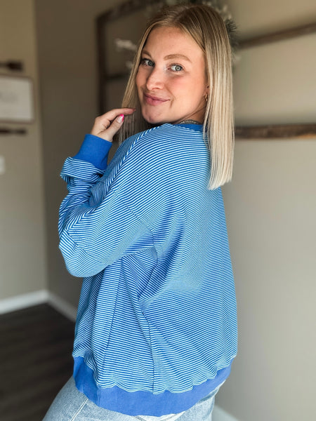 PREORDER Dellie Stripe Pullover