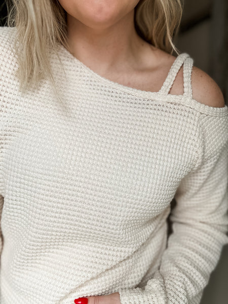 Romie Asymmetrical Long Sleeve Top