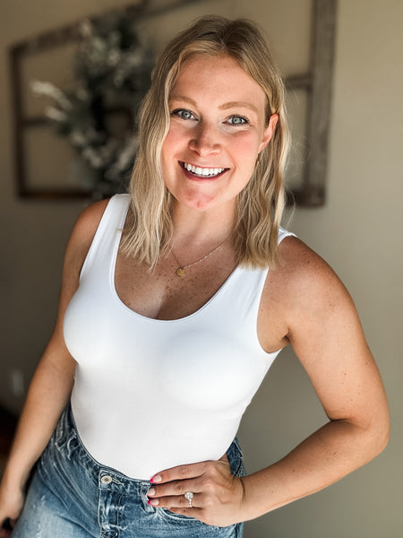 Liv Seamless Tank Top - White