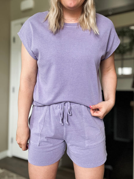Jessla Two Piece Set - Lavender Purple