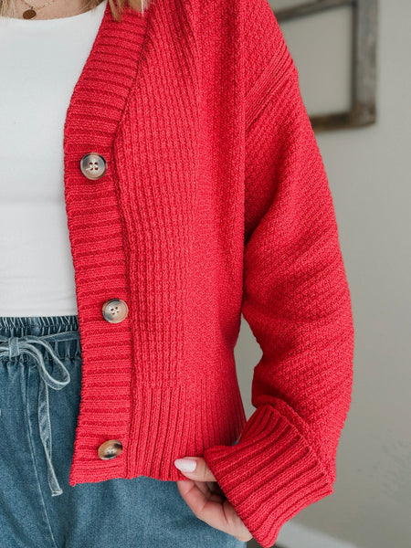 Lilibet Textured Knit Cardigan