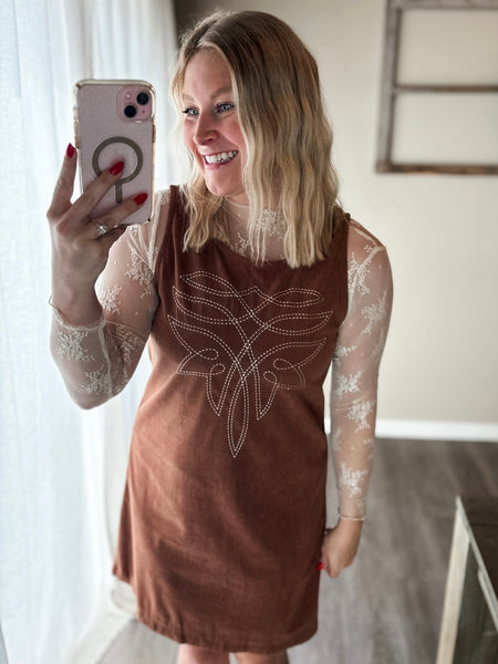 PREORDER Laredo Corduroy Stitch Dress