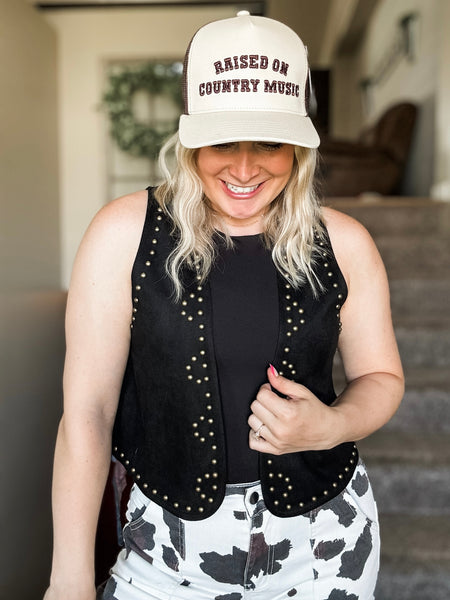 Down Home Trucker Hat - Raised on Country Music