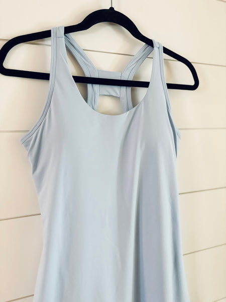 All Star Romper Dress - Pastel Blue