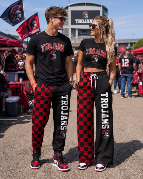 PREORDER Spiritwear Checkered Split Leg Bottom - WOLVES