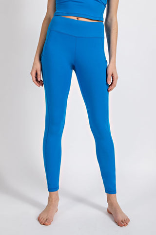 Kalia Perfect Comfort Leggings - Sonic Blue - SIZE SMALL