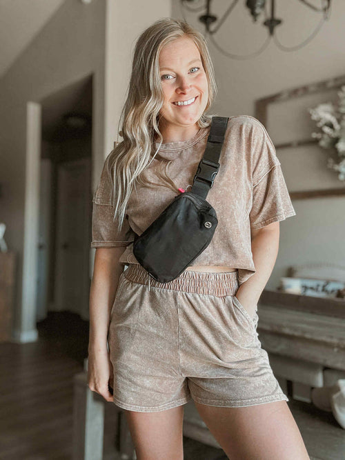Cozy Intentions Lounge Set - Brown - SIZE SMALL