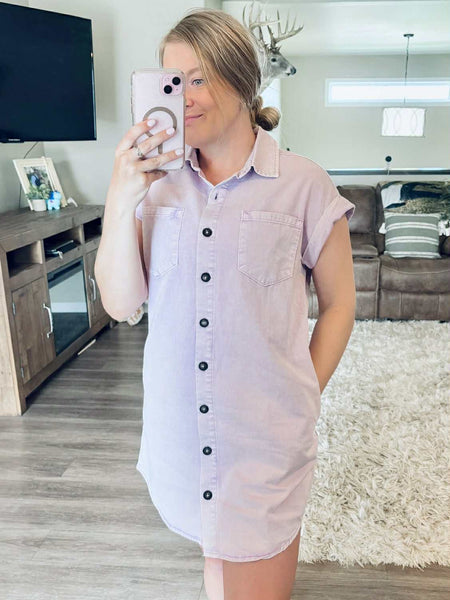 Alessia Denim Dress - SIZE MEDIUM