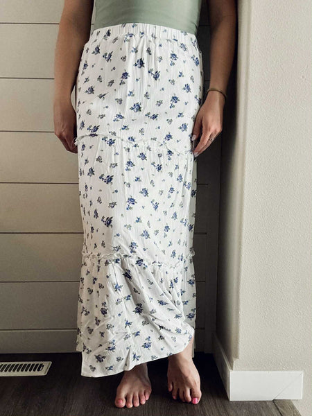 Celia Floral Maxi Skirt - SIZE SMALL