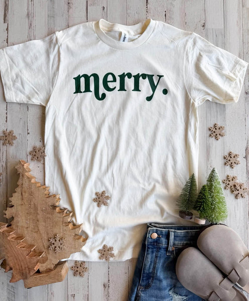 Merry Monochrome Graphic Tee
