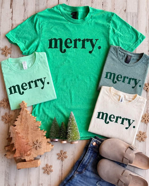 Merry Monochrome Graphic Tee