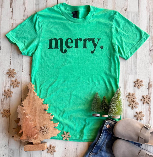 Merry Monochrome Graphic Tee