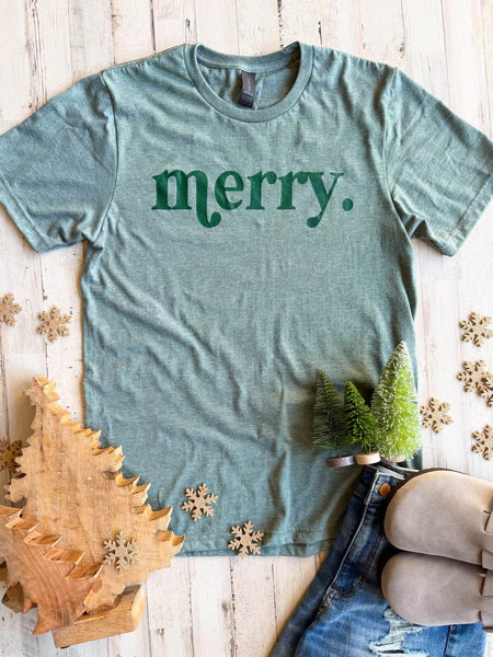 Merry Monochrome Graphic Tee