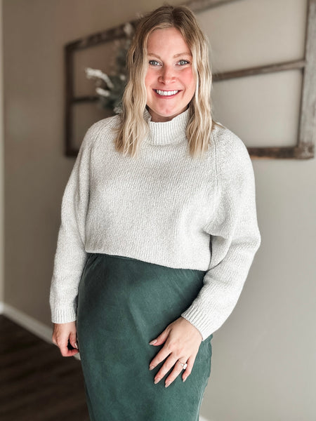 Ciela Suede Midi Skirt