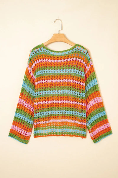 Easy Breeze Open Knit Sweater - SIZE MEDIUM
