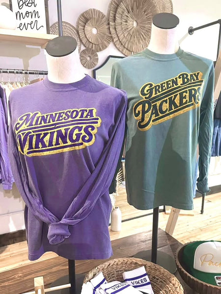Retro Vibes Vikings Graphic Tee
