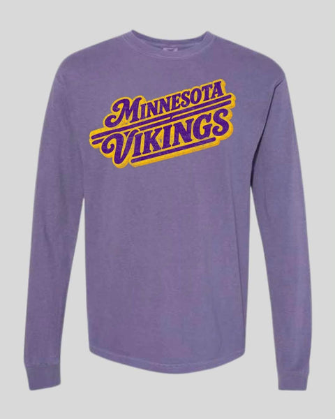 Retro Vibes Vikings Graphic Tee