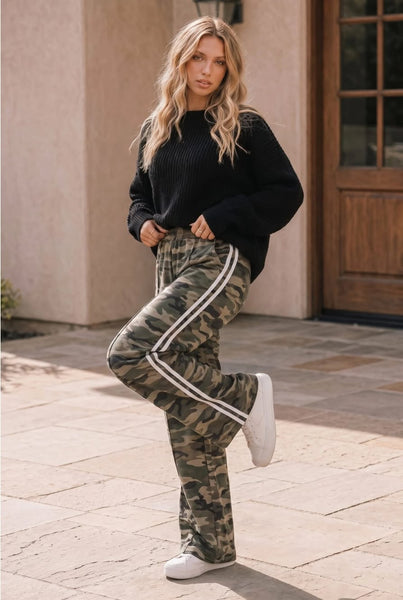 Tate Camo Wide Leg Pants