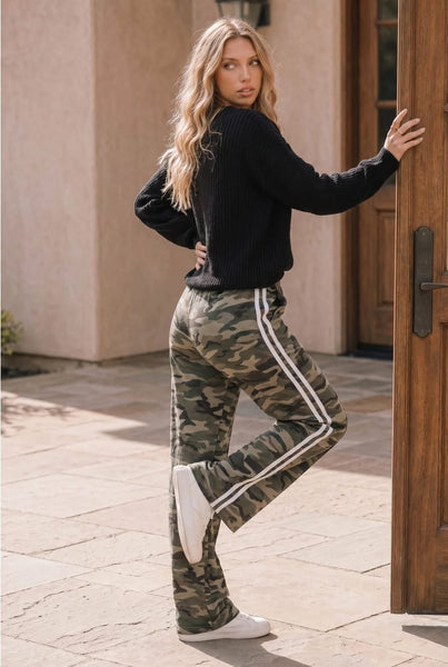 Tate Camo Wide Leg Pants