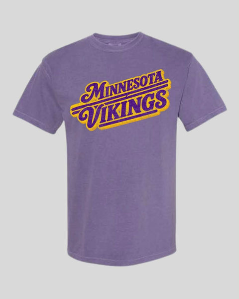 Retro Vibes Vikings Graphic Tee