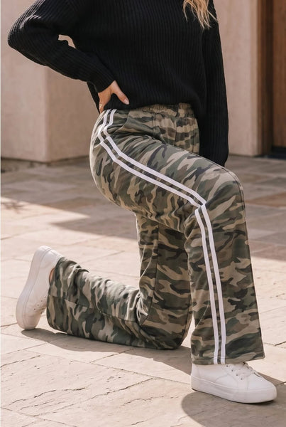 Tate Camo Wide Leg Pants