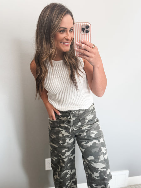 PREORDER Brantley Camo Drawstring Jean