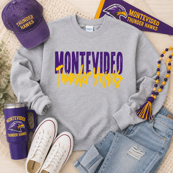 PREORDER Spiritwear Crewneck Sweatshirt - Montevideo Thunder Hawks