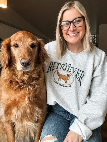 Retriever Club Embroidered Sweatshirt - SIZE S/M