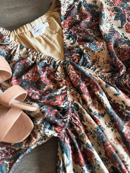 Arlette Vintage Floral Dress