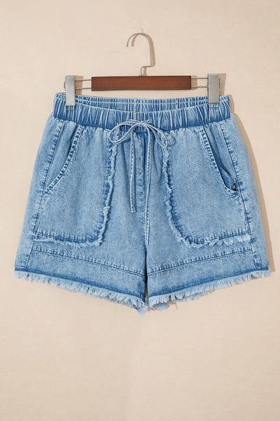 PREORDER Emberly Frayed Denim Shorts