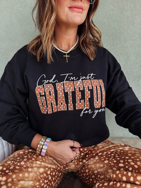 Grateful For You Graphic Sweatshirt
