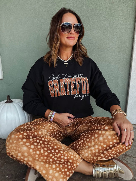 Grateful For You Graphic Sweatshirt