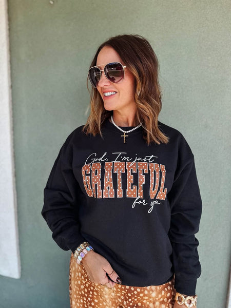 Grateful For You Graphic Sweatshirt