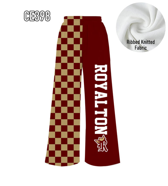 PREORDER Spiritwear Checkered Split Leg Bottom - ROYALTON