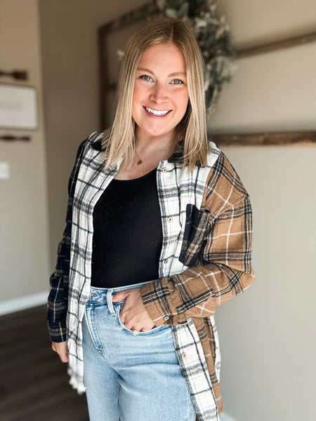 PREORDER Phoebe Mixed Plaid Shacket