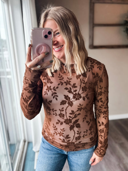 PREORDER Evani Floral Lace Top
