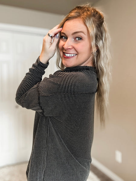 PREORDER Nori Ribbed Long Sleeve Top