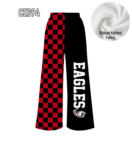 PREORDER Spiritwear Checkered Split Leg Bottom - EAGLES