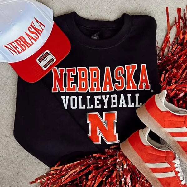 Nebraska Husker Volleyball Graphic