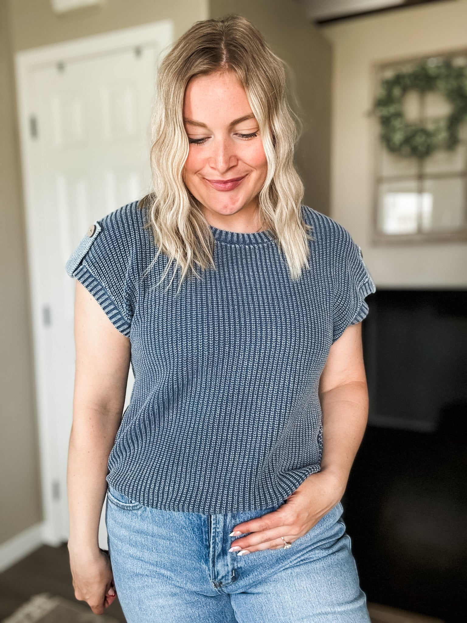 Dempsey Acid Wash Sweater