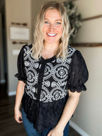 Marciella Eyelet Lace Top