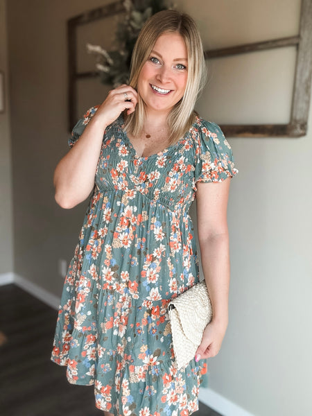 Jessamy Smocked Floral Dress